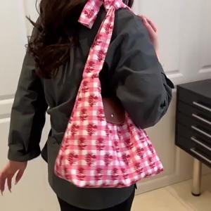 Túi Tote Đeo Vai Nữ Thời Trang Dung Tích Lớn Có Dây Đeo Điều Chỉnh Trang Trí Hoa 2 Kiểu Dáng Thích Hợp Cho Các Buổi Dạo Chơi Mùa Xuân/hè