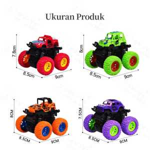 TAIYO Mobil Monster Zap Car Box Pull Back Jeep Truck Offroad Kendaraan Transportasi Mainan Anak
