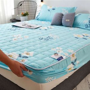 Bedding Set Single/Queen/King With Cotton Mattress Protector Comfortable Bed Sheet Mattress Cover