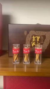 15 con Đông trùng Hạ thảo Tây Tạng khô tự nhiên không hộp gỗ loại size 4 và size 5