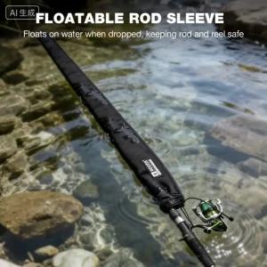 Booms Fishing Neoprene Fishing Rod Sleeve Protective for Fishing Poles 133cm-174cm Hook-Resistant Fishing Rod Case for Storage