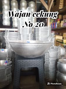 wajan cekung no 18 kuali katel tumis cekung dalam alumunium