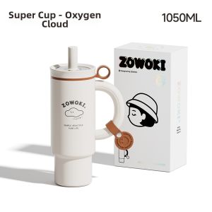 ZOWOKI |316 Stainless Steel Suction Straw Insulated Mug