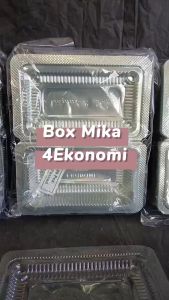 Box Mika Isi 100pcs: Kotak Mika Kue Ukuran Sedang