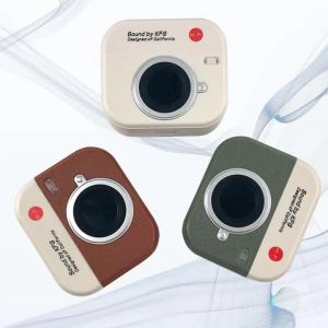 Wireless cartoons camera with music semi in-Ear Headphones couples sportsEarbuds video TWS 9D HIFI Stereo HD calling dolby Stereo Cortical Earphones Zweicx