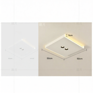 Creative LED Rectangular Modern Simple Ceiling Light No-main-lamp