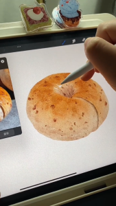 BWA103 Procreate บรัชสีน้ำ Watercolor สีน้ำ Procreate สำหรับวาดขนมและอาหาร 10 บรัช แถมกระดาษ