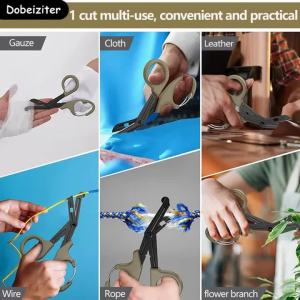 Rescue First Aid Scissors EMTrauma Bandage Emergrncy EDC Outdoor Gear Stainless Steel with Carabiner Nursing Doctors EMS