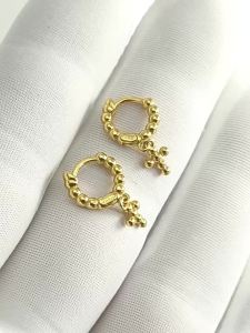 SHISHANGMEIDI | 925 Silver Cross Ear Cuff Hypoallergenic