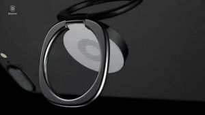 Universal iRing Holder Ring Stand Berputar 360 Derajat Brack Ultra-Thin Magnet Mobil Phone Holder Cell Phone Stand Finger Ring Mobile Phone Holder