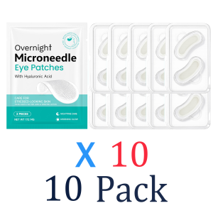 EELHOE | Vitamin E Night Microneedle Eye Patch 0.25mm for Deep Hydration Lock Soothing Long Lasting Moisturization Daily Eye Care