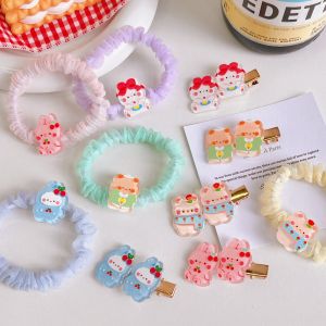 [FREESHIP] Kẹp Cột Tóc Mẫu Gấu Thỏ Hoạt Hình Dễ Thương Cho Nữ