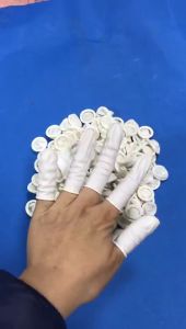 ถุงนิ้วมือยาง ถุงนิ้วยาง ปลอกนิ้ว Finger cots (100ชิ้น)