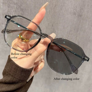 Womens Reading Glasses Photochromic Anti Blue Light UV Blocking Presbyopia Glasses Fashionable Multifunctional Vision Care