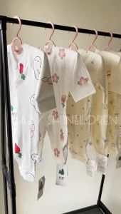 Baju Bayi Newborn Jumpsuit Bodysuit Lengan Panjang kancing tengah 0-12 Bulan