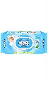 Thùng 24 Bao Khăn Giấy Ướt Cho Bé Nuna Không Mùi 100 miếng/Bao