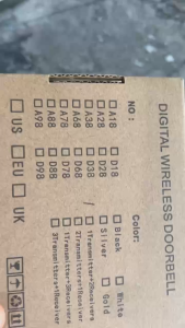 Bộ chuông báo khách báo trộm không dây NOSDON A78 - Cảm biến chuyển động