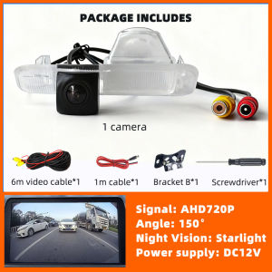 HD Rear View Backup Camera Reverse AHD or CVBS License Plate Light Parking Safety Fits Kia Rio 2 3 JB UB QB K2 Pride