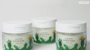 (CLEARANCE | EXP 10/27) YADAH Cactus Toner Pads 150ml (60 Pads) - Hydrating Soothing Exfoliating Pads Korea
