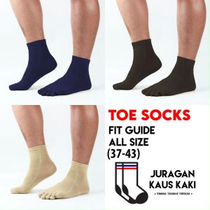 Kaos Kaki Kerja Lima Jari Panjang Pria Wanita Polyester 5 Toe Socks