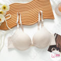 Women's Candy Color Bra Cup B Sexy Backless Front Screw Thread Design 1269. 
