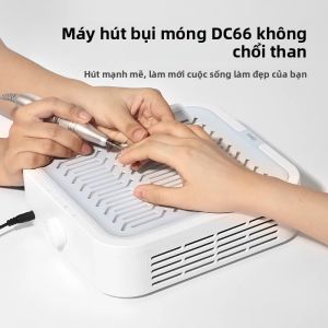 Máy Hút Bụi Loại Bỏ Bụi Móng Tay Không Chổi Than 120W Với Tốc Độ Có Thể Điều Chỉnh Và Bộ Lọc Có Thể Tháo Rời Để Làm Móng Tay Máy Hút Bụi Móng Tay Tuabin Trắng + Xanh