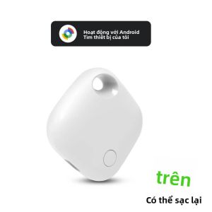 Sạc GPS Tracker Thẻ Thông Minh Bluetooth 5.4 Công Cụ Tìm Chìa Khóa Định Vị Thú Cưng Hoạt Động Với Android Google Find Hub App Cho Điện Thoại Xiaomi Samsung
