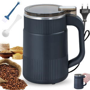 Grinding machine-European standard coffee grinder bean powder grinder household small wall breaking machine