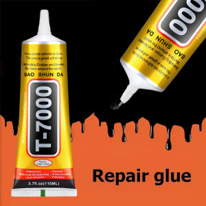 The best-selling industrial T7000 black super-strong adhesive is invisible and does not damage parts. It is suitable for battery cover glass ceramics and lens repair 110ml 1-5pcs.