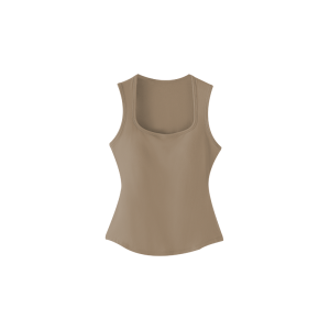 Miiow | White Square Neck Underwear with Padded Bra for Women with Side Breast Concealment and Warmth