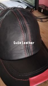 Topi Pria Kulit Domba Topi Baseball Kulit Evila Leather