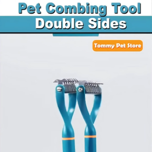 Stainless Steel Head Open Knot Pet Comb Dog Cat Hair Removal Brush Long Hair Pet Grooming Brush