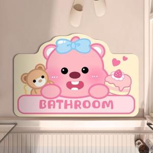 Quick Dry Water Absorbent Silicon Dendroid Mat Cartoon Ruby Entrance Door Mat Bathroom Mat Anti Slip Floor Rug Home Decor