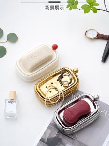 Hộp Đựng Xà Phòng Gốm Hai Lớp YUECHAO Thiết Kế Sáng Tạo Hộp Đựng Xà Phòng Cao Cấp Hộp Đựng Xà Phòng Treo Tường Đa Năng