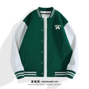Zhenvis Life Baseball Uniform Mens Outwear Spring and Autumn Youth American Casual Men Pilot Jacket M