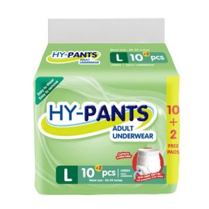 Hy-Pants Adult Underwear: Large Size & Comfortable 10-Pack