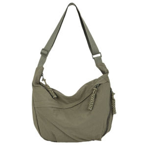 Women Crossbody Bag Large Capacity Nylon Dumpling Shoulder Purse Adjustable Strap Zipper Casual Travel Shopping Fashion Handbag