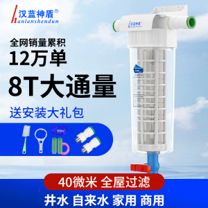 Hanlan Aegis Pre-Filter Water Dispenser for Whole House Rural Well Water Pump Backwash Full Copper Anti-Explosion