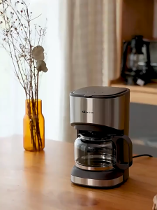 6 Cups Espresso Coffee Maker 0.6L Glass Carafe Coffee Tea Brewer Machine 600W High Power Household Mesin Kopi
