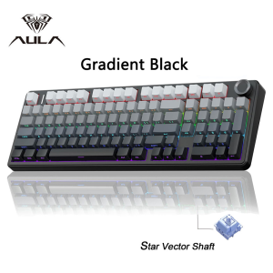 AULA | AULA F99PRO Custom Mechanical Keyboard Three mode wireless hot swap gasket structure RGB backlight custom gaming keyboard PC pla