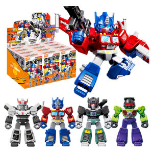 Brook Transformers Building Blocks Star Edition Optimus Prime Soundwave Boy Origin Blind Box Magnetic Tile Educational Toy