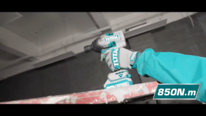 【TOTAL】20V Brushless Industrial Grade Impact Wrench (1000Nm) + Lithium Heat Gun (550℃) Professional Combo | Includes 2pcs 4.0Ah Batteries + Fast Charger + Full Accessories Set