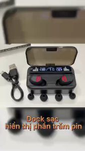 Tai nghe bluetooth V5.2 S10 Pro cao cấp cảm ứng vân tay hỗ trợ đàm thoại nghe nhạc 10h kiêm sạc dự phòng 2200mAh - Bảo hành 1 ĐỔI 1