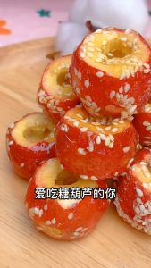 冰糖葫芦冻干小零食老北京特产糖葫芦空心去核山楂/