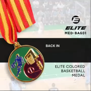 Elite Gold Basketball Medal 5cm – Premium Colored Award for Tournaments & Events