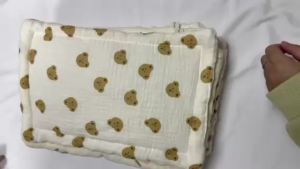 Mumystation Bantal Datar Bayi Bahan Muslin Bamboo Halus Lembut 35*22CM