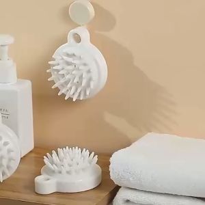 Sisir Silicone Bulat Alat Pembersih Rambut Sisir Keramas Pembersih Kulit Kepala Scalp Massager Serbaguna