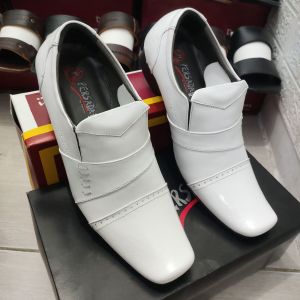 SEPATU PANTOFEL FORMAL KULIT PRIA PERSADA 6039 PUTIH ( PRODUKSI SENDIRI )