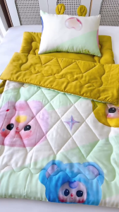 Set combo cho bé đi học 5 trong 1 tiện lợi Wasoka House chất vải Tencel 60s mềm mịn mát