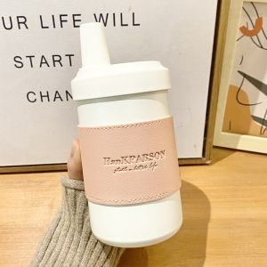 Original Specially Or Milk Tea Vacuum Cup 316 Stainless Steel Drink with Large Diameter Straw Coffee Cold Insulation Heattech Water Cup